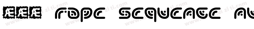 圈码字 ROPE SEQUENCE NUMBER ST字体转换